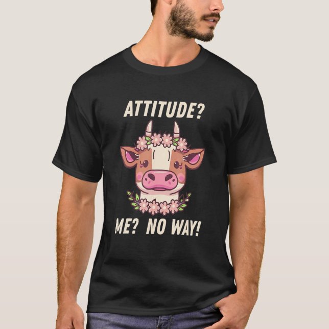 Camiseta Actitud No Me Va Novilla Vaca (Anverso)