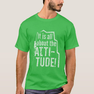Camiseta Actitud o Altitud Grunge Escalada en Roca