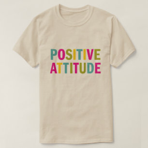 Camiseta Actitud positiva en colores brillantes