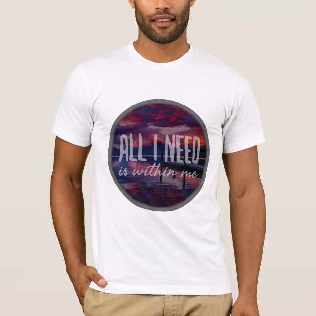 Camiseta actitud positiva palabras inspiradoras (Anverso)