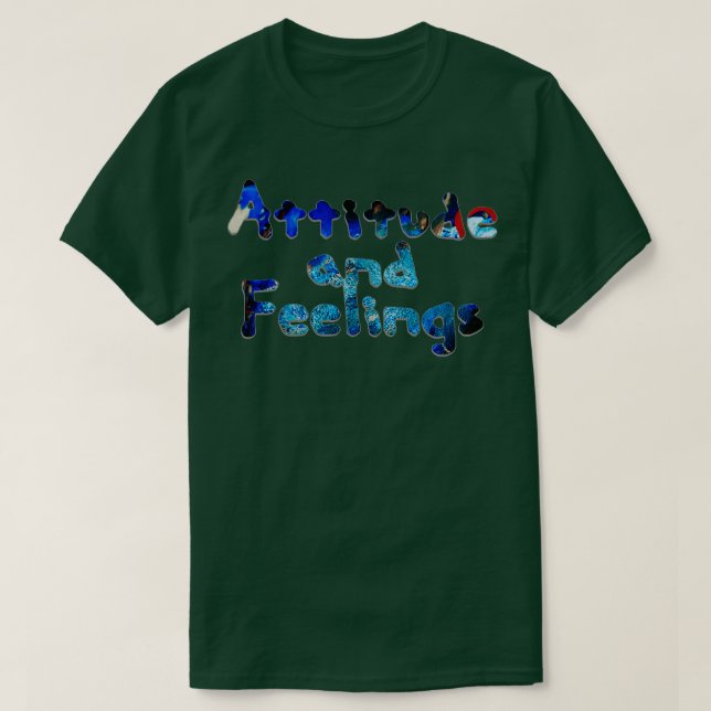 Camiseta Actitud y sentimientos (Diseño del anverso)