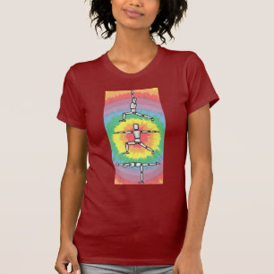Camiseta Actitudes de madera del hombre de la yoga de
