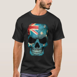 Camiseta activa de cráneo de bandera australiana