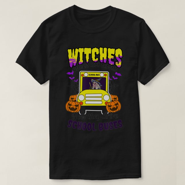 Camiseta Activa los autobuses de las brujas Conductor del a (Diseño del anverso)