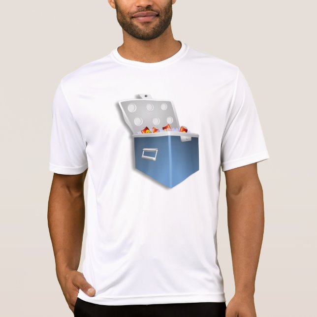 Camiseta activa para hombre del refrigerador del (Anverso)