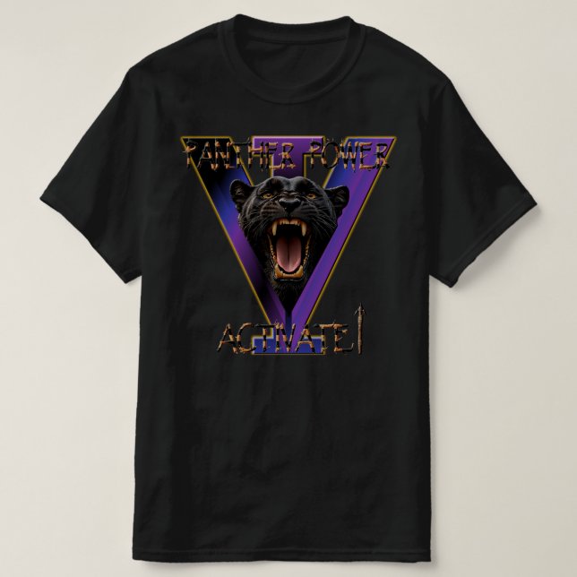 Camiseta Activar Poder de Pantera (Diseño del anverso)