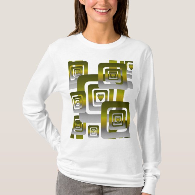 Camiseta Activate My Heart Pattern Silver (Anverso)