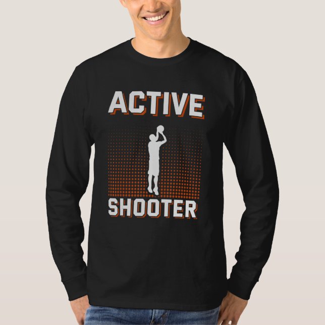 Camiseta Active Shooter Basketball  Men Women (Anverso)