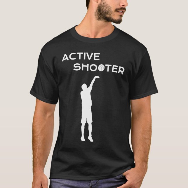Camiseta Active Shooter Basketball Player Basketball Active (Anverso)