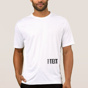 Camiseta Activewear Sport Your Text Mens Doble cara