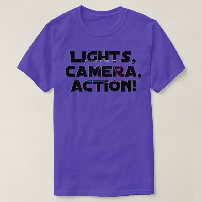 Camiseta Actividad de la cámara de luces (Diseño del anverso)