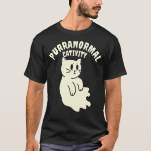 Camiseta Actividad Paranormal Gato Negro Para Halloween 1