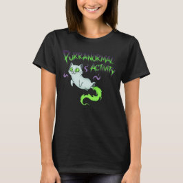Camiseta Actividad Purranormal Gato Halloween