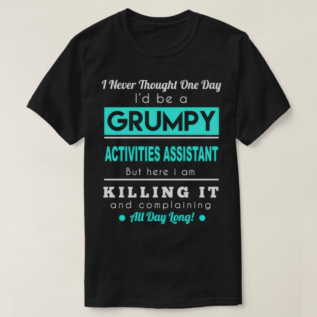 CAMISETA ACTIVIDADES DE ASISTENCIA GRUMPY (Diseño del anverso)