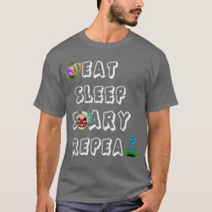 Camiseta Actividades Fiesta de Halloween Comer No Sleep Sas