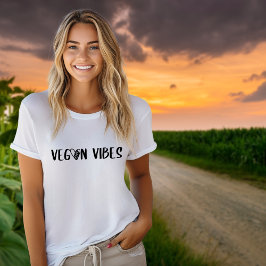 Camiseta Activismo: Vibes minimalistas negras en el vegano