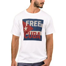 Camiseta Activista de Bandera Angustiada de Cuba L