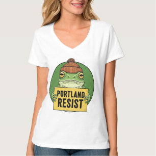 Camiseta Activista de la rana de Portland Resist