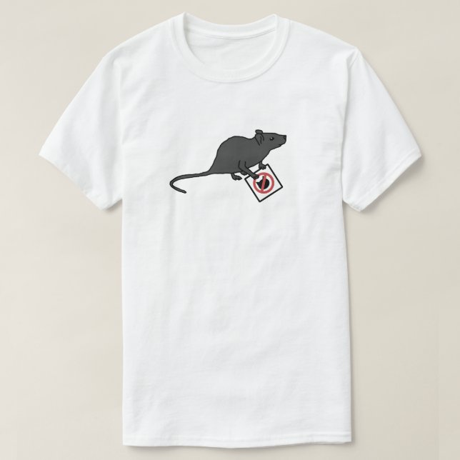 Camiseta Activista de ratas  (Diseño del anverso)