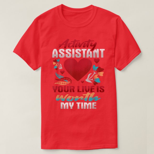 Camiseta Activity Assistant Motivation Design for a Activit (Diseño del anverso)