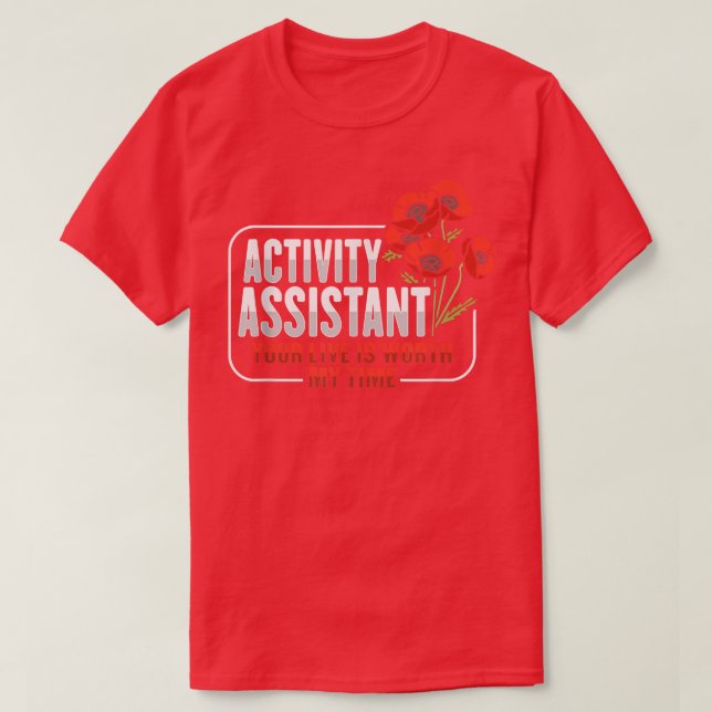 Camiseta Activity Assistant Motivation Design for a Activit (Diseño del anverso)