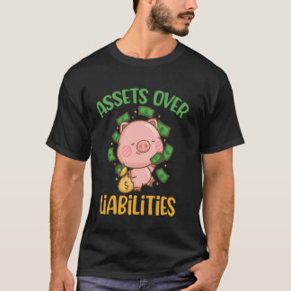 Camiseta Activos Sobre Pasivos Divertido Contador CPA Conta