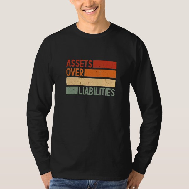 Camiseta Activos Sobre Pasivos Importantes Para Los Emprend (Anverso)