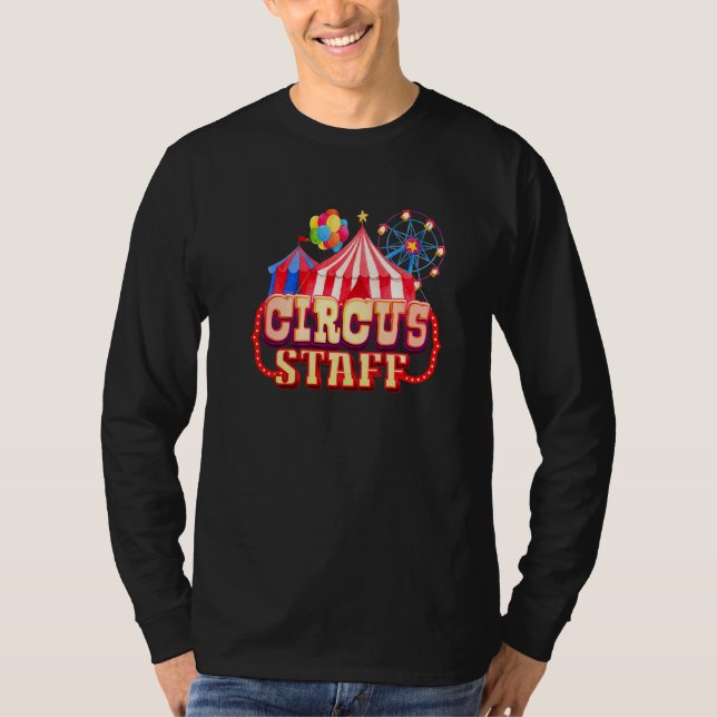 Camiseta Acto de cumpleaños temática del circo del equipo d (Anverso)