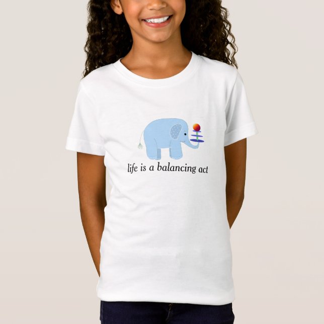 Camiseta Acto de equilibrio de elefante (Anverso)