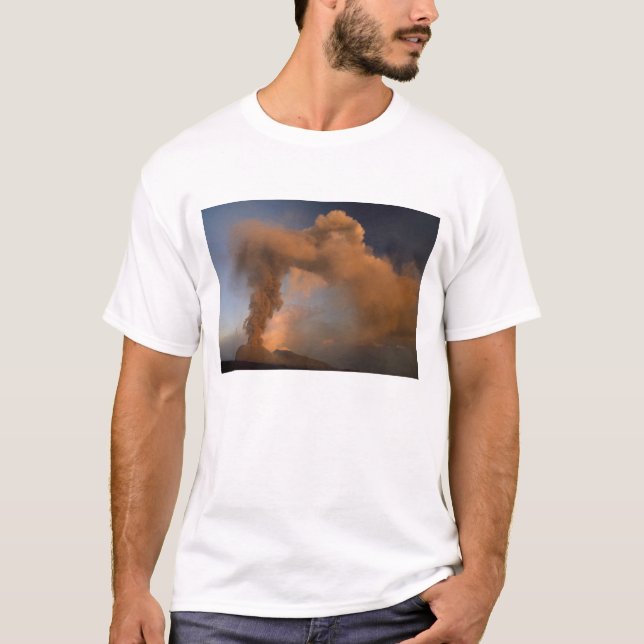 Camiseta Acto de la cumbre del Etna, Sicilia (Italia) (Anverso)
