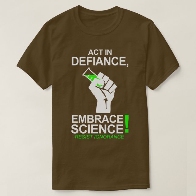 Camiseta Acto En Defensa De La Ciencia (Diseño del anverso)