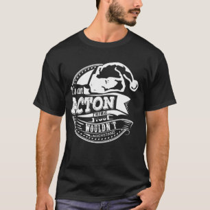 Camiseta Acton- Sombrero Navidad Nombre Personalizado