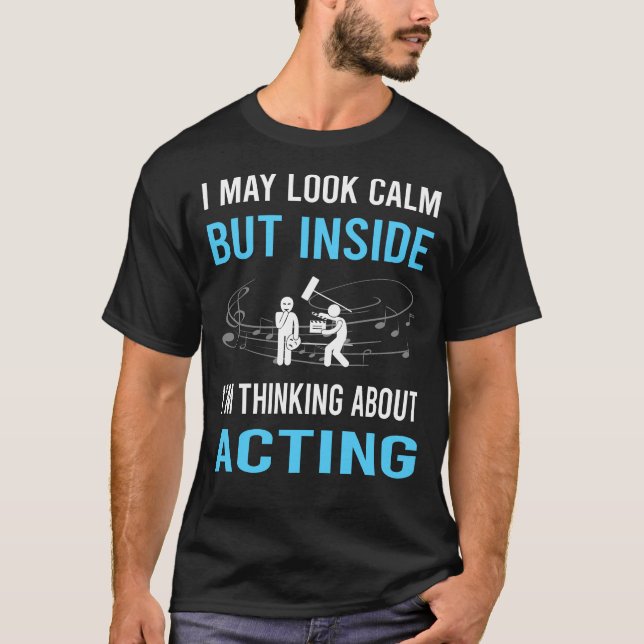 Camiseta Actor actor de acción de la llamada calma (Anverso)