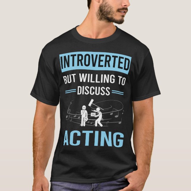 Camiseta Actor Actor Interactivo Introvertido (Anverso)