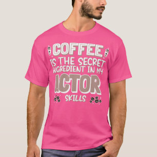 Camiseta Actor amante del café