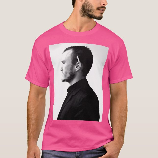 Camiseta Actor Blanco Y Negro De Hebedek Ledger (Anverso)