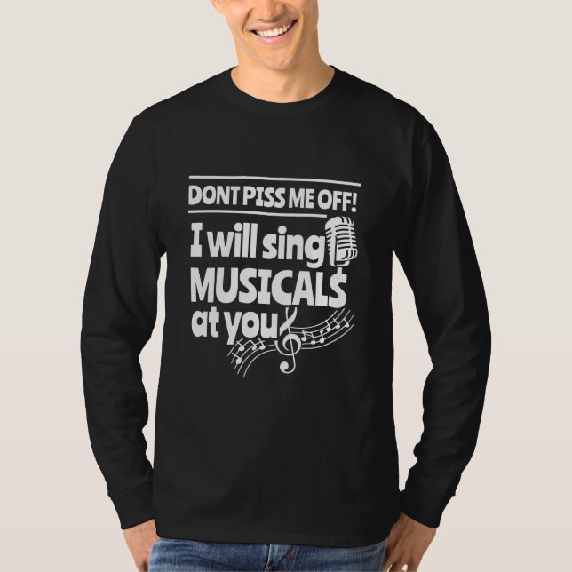 Camiseta Actor Cantará Musicals Contra Ti (Anverso)