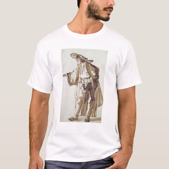 Camiseta Actor con un gorra Amplio-bordeado (Anverso)
