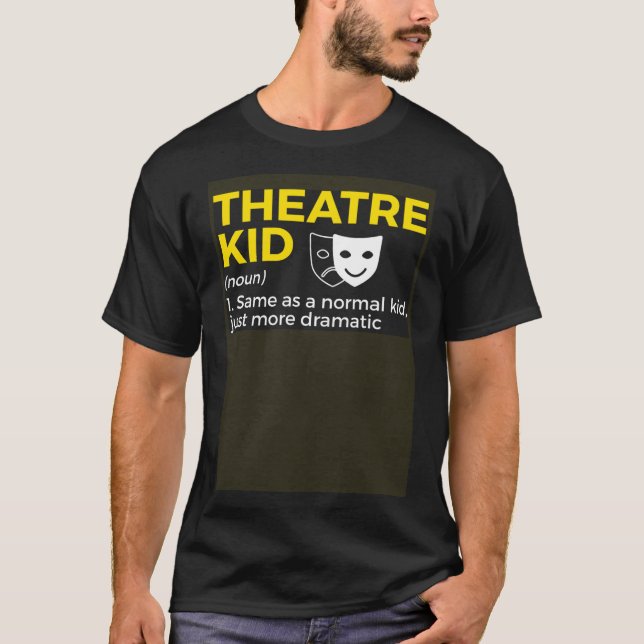 Camiseta Actor de definición de niño de teatro (Anverso)