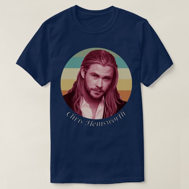 Camiseta Actor de Hollywood Chris Hemsworth (Diseño del anverso)