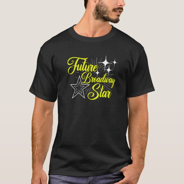 Camiseta Actor de teatro musical de la Estrella de la Telev (Anverso)