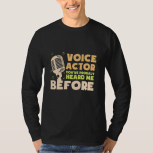 Camiseta Actor de voz