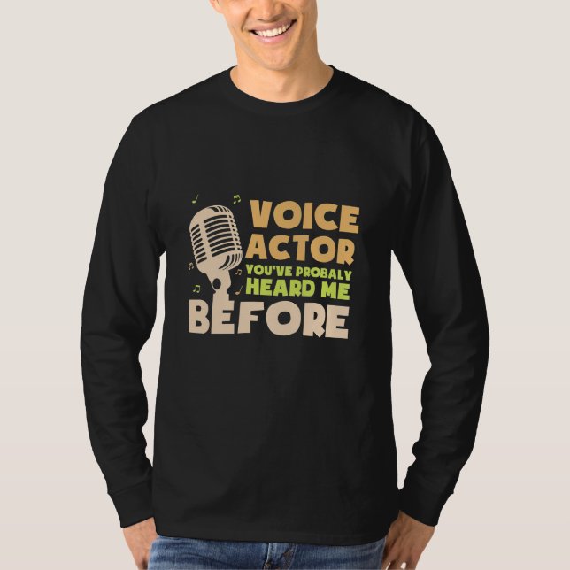 Camiseta Actor de voz (Anverso)