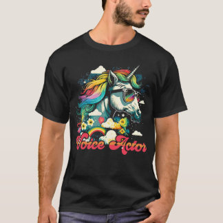 Camiseta Actor de voz de Rainbow Unicorn