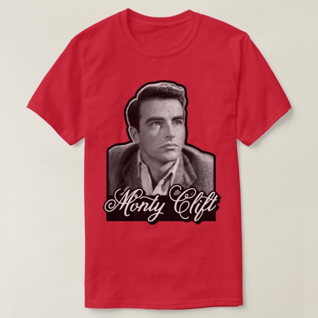 Camiseta Actor Montgomery Clift Monty Clift (Diseño del anverso)