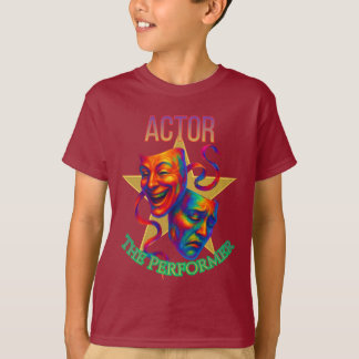 Camiseta Actor - The Performer Boy's Dark T-Shirt