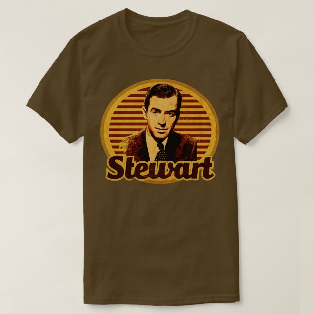 Camiseta Actor vintage Stewart (Diseño del anverso)