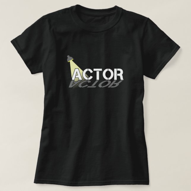 Camiseta Actores actriz actor actor interpretando regalo de (Diseño del anverso)