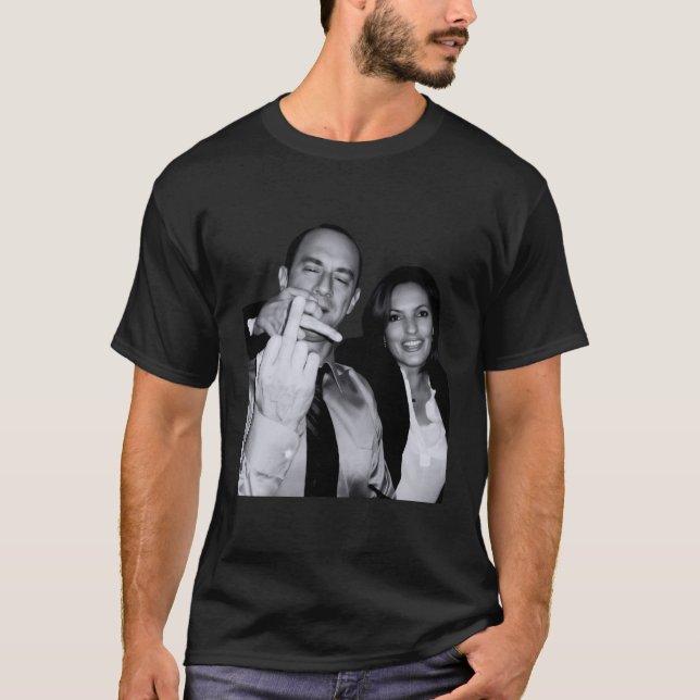 Camiseta Actores De Elliot Stabler Y Olivia Benson (Anverso)