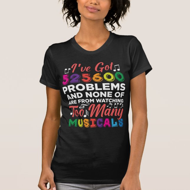 Camiseta Actores de teatro musical y cantantes de Broadway (Anverso)